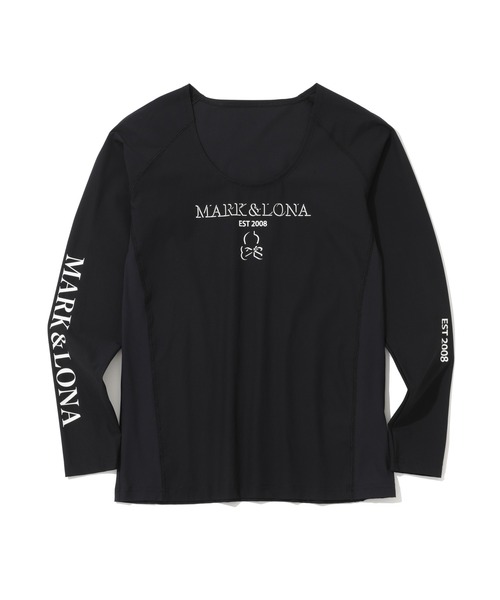MARK & LONA(マークアンドロナ)の「HEC U-Neck UV Base Layer | MEN(Tシャツ/カットソー・メンズ・ブラック/ホワイト・46/48/50)」の2枚目の写真