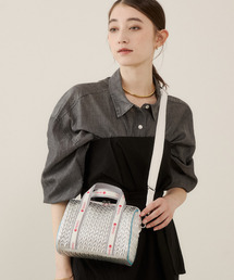LESPORTSAC(レスポートサック) ショルダーバッグ - シルバー 2way レスポートサック LeSportsac SQUARE TH CROSSBODY （アップタウン