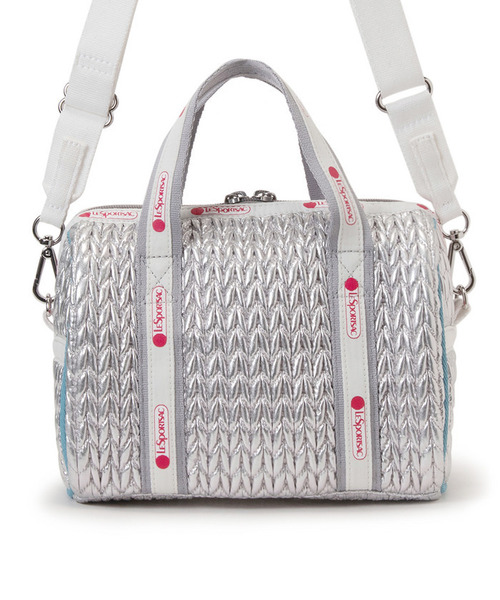LeSportsac(レスポートサック)の「SM WEB BOSTON シルヴァリーリップルWEB(ショルダーバッグ・レディース・シルバー・FREE)」の9枚目の写真