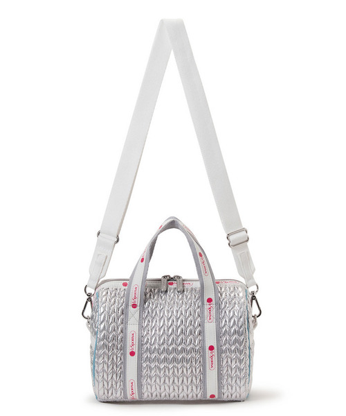 LeSportsac(レスポートサック)の「SM WEB BOSTON シルヴァリーリップルWEB(ショルダーバッグ・レディース・シルバー・FREE)」の10枚目の写真