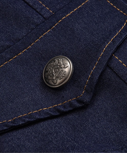 LA POMME petit(ラポミ・プチ)の「Frill Design Denim Cami Set Up(セットアップ・レディース・ブルー・SMALL/MEDIUM/LARGE)」の5枚目の写真