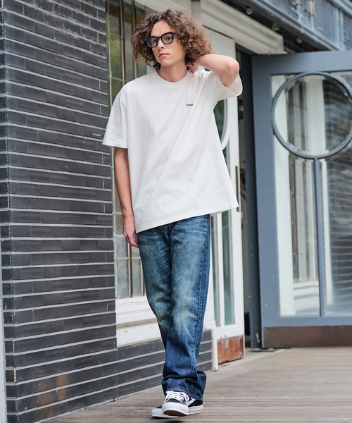 ragged mountain(ラギットマウンテン)の「【RAGGED MOUNTAIN/ラギットマウンテン】【背中で見せるバックプリント】ALITON/アリトン ビッグT バックプリントTシャツ ルーズシルエット ストリート アウトドア 綿100%(Tシャツ/カットソー・メンズ・ブラック/ベージュ/カーキ/ホワイト・LARGE/X-LARGE/MEDIUM)」の5枚目の写真
