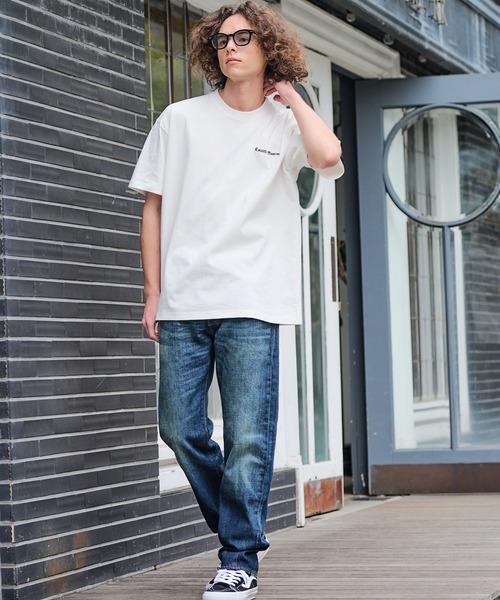ragged mountain(ラギットマウンテン)の「【RAGGED MOUNTAIN/ラギットマウンテン】【背中で見せるバックプリント】ALITON/アリトン ビッグT バックプリントTシャツ ルーズシルエット ストリート アウトドア 綿100%(Tシャツ/カットソー・メンズ・ブラック/ベージュ/カーキ/ホワイト・LARGE/X-LARGE/MEDIUM)」の6枚目の写真