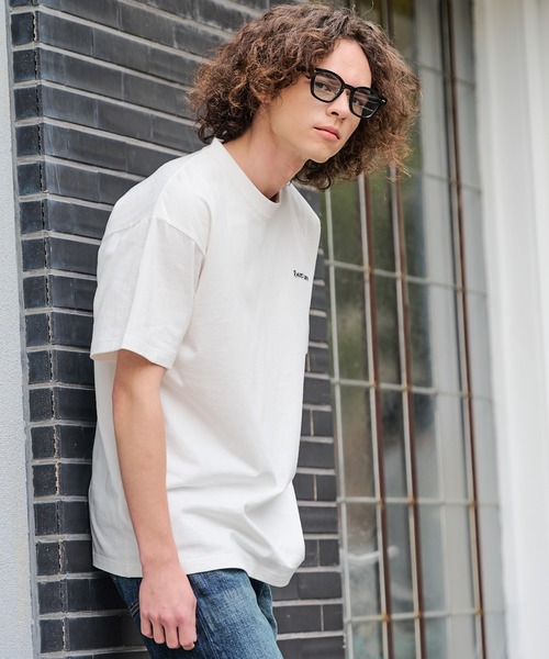 ragged mountain(ラギットマウンテン)の「【RAGGED MOUNTAIN/ラギットマウンテン】【背中で見せるバックプリント】ALITON/アリトン ビッグT バックプリントTシャツ ルーズシルエット ストリート アウトドア 綿100%(Tシャツ/カットソー・メンズ・ブラック/ベージュ/カーキ/ホワイト・LARGE/X-LARGE/MEDIUM)」の12枚目の写真