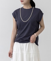 接触冷感 UVカット 汗じみしにくい ノースリーブ カットソー