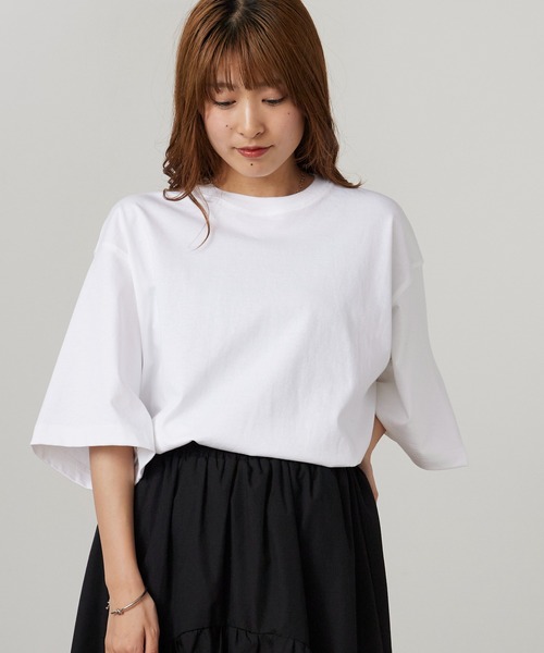 Garance et VioLette(ギャランスエトヴィオレット)の「Garance et VioLette/ギャランスエトヴィオレット ビックTEE ルーズフィット 秋 秋服 2026年秋冬(Tシャツ/カットソー・レディース・オレンジ/ホワイト/ブラック/グレー・1)」の13枚目の写真