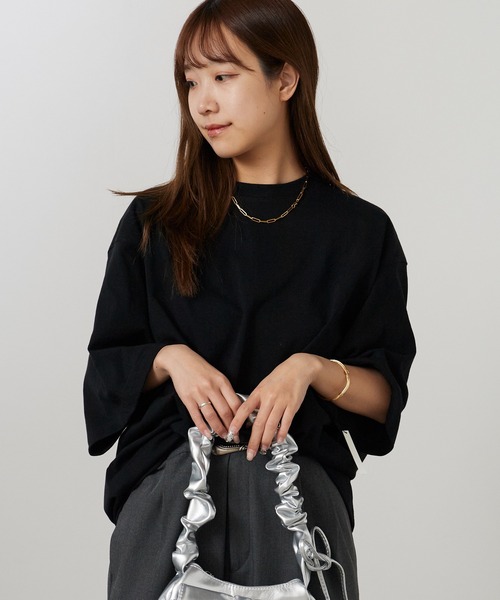 Garance et VioLette(ギャランスエトヴィオレット)の「Garance et VioLette/ギャランスエトヴィオレット ビックTEE ルーズフィット 秋 秋服 2026年秋冬(Tシャツ/カットソー・レディース・オレンジ/ホワイト/ブラック/グレー・1)」の22枚目の写真