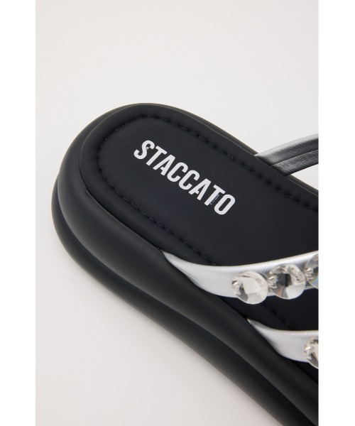 STACCATO（スタッカート）の「マペットフットベッドサンダル（サンダル・レディース・シルバー/ブラック・22.5cm/23cm/23.5cm/24cm）」の11枚目の写真