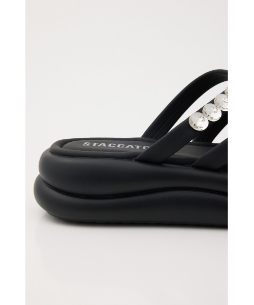 STACCATO（スタッカート）の「マペットフットベッドサンダル（サンダル・レディース・シルバー/ブラック・22.5cm/23cm/23.5cm/24cm）」の17枚目の写真