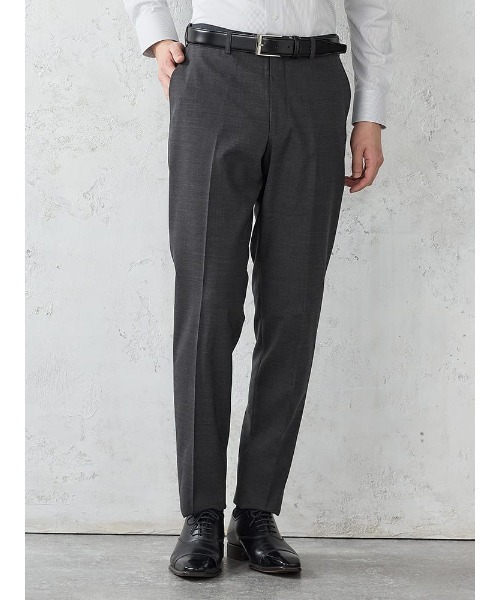 Perfect Suit FActory(パーフェクトスーツファクトリー)の「【膝裏メッシュ/高通気/清涼/ムレにくい】「羽衣を纏う」ビズスラックス 無地 ブラック/L.グレー/M.グレー/ブラウン/ネイビー(スラックス・メンズ・ブラック/グレー/ライトグレー/ブラウン/ネイビー・94/73/76/79/82/85/88/91)」の3枚目の写真