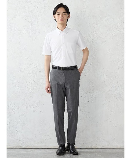 Perfect Suit FActory(パーフェクトスーツファクトリー)の「【膝裏メッシュ/高通気/清涼/ムレにくい】「羽衣を纏う」ビズスラックス 無地 ブラック/L.グレー/M.グレー/ブラウン/ネイビー(スラックス・メンズ・ブラック/グレー/ライトグレー/ブラウン/ネイビー・94/73/76/79/82/85/88/91)」の9枚目の写真