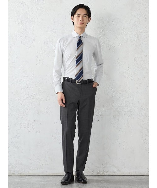 Perfect Suit FActory(パーフェクトスーツファクトリー)の「【膝裏メッシュ/高通気/清涼/ムレにくい】「羽衣を纏う」ビズスラックス 無地 ブラック/L.グレー/M.グレー/ブラウン/ネイビー(スラックス・メンズ・ブラック/グレー/ライトグレー/ブラウン/ネイビー・94/73/76/79/82/85/88/91)」の13枚目の写真
