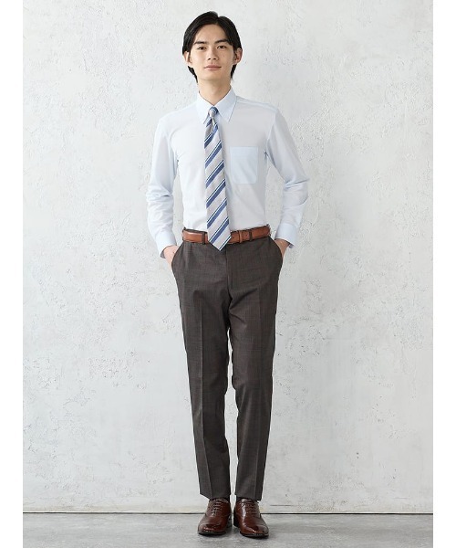 Perfect Suit FActory(パーフェクトスーツファクトリー)の「【膝裏メッシュ/高通気/清涼/ムレにくい】「羽衣を纏う」ビズスラックス 無地 ブラック/L.グレー/M.グレー/ブラウン/ネイビー(スラックス・メンズ・ブラック/グレー/ライトグレー/ブラウン/ネイビー・94/73/76/79/82/85/88/91)」の15枚目の写真