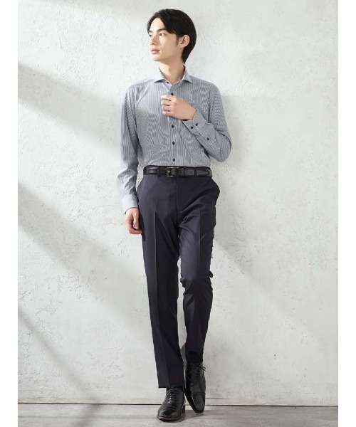 Perfect Suit FActory(パーフェクトスーツファクトリー)の「【膝裏メッシュ/高通気/清涼/ムレにくい】「羽衣を纏う」ビズスラックス 無地 ブラック/L.グレー/M.グレー/ブラウン/ネイビー(スラックス・メンズ・ブラック/グレー/ライトグレー/ブラウン/ネイビー・94/73/76/79/82/85/88/91)」の17枚目の写真