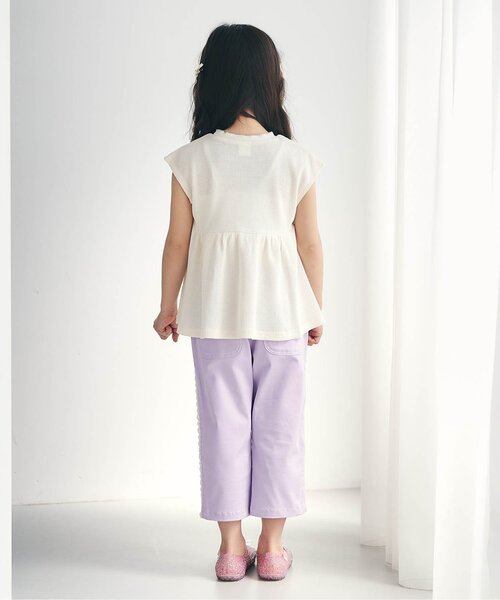 apres les cours(アプレレクール)の「【WEB限定】アソート刺繍ペプラムトップス(Tシャツ/カットソー・キッズ・マスタード/ブラウン/グリーン/レッド/アイボリー・80/90/100/110/120/130/140)」の21枚目の写真