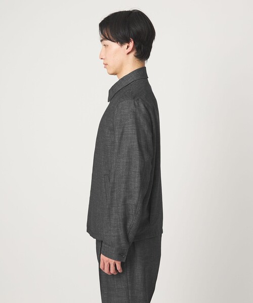 green label relaxing(グリーンレーベルリラクシング)の「TW リネン デニムライク ブルゾン(ブルゾン・メンズ・ブラック/ダークグリーン・XL/L/S/M)」の9枚目の写真
