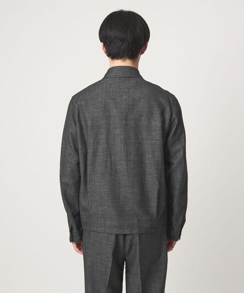 green label relaxing(グリーンレーベルリラクシング)の「TW リネン デニムライク ブルゾン(ブルゾン・メンズ・ブラック/ダークグリーン・XL/L/S/M)」の10枚目の写真