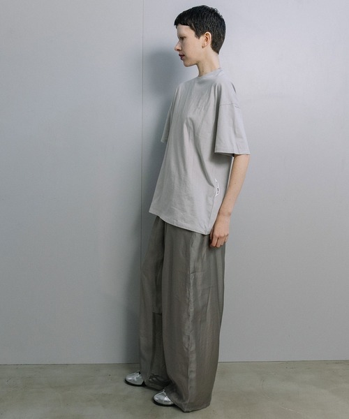MARECHAL TERRE(マルシャルテル)の「コクーンワイドパンツ(その他パンツ・レディース・グレイッシュベージュ/ブラック・MEDIUM)」の7枚目の写真