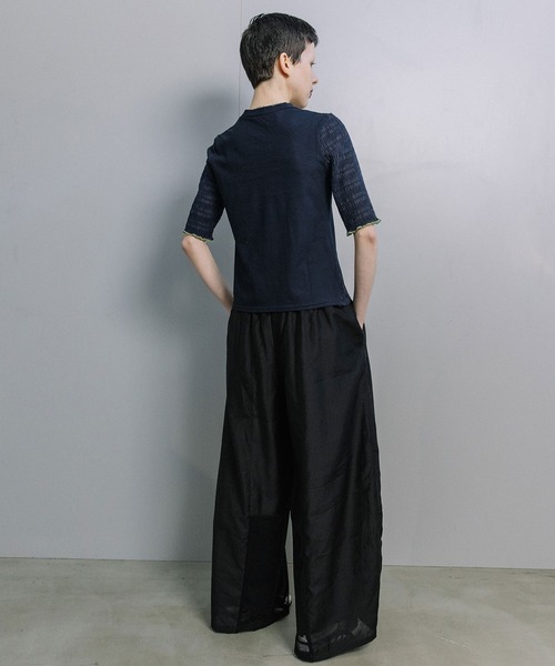 MARECHAL TERRE(マルシャルテル)の「コクーンワイドパンツ(その他パンツ・レディース・グレイッシュベージュ/ブラック・MEDIUM)」の15枚目の写真