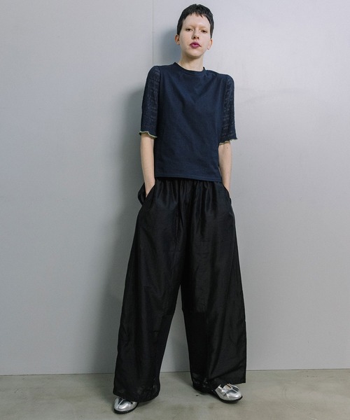 MARECHAL TERRE(マルシャルテル)の「コクーンワイドパンツ(その他パンツ・レディース・グレイッシュベージュ/ブラック・MEDIUM)」の16枚目の写真