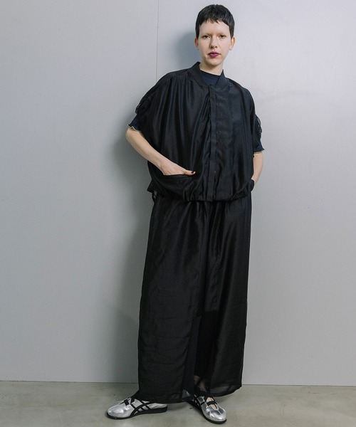 MARECHAL TERRE(マルシャルテル)の「コクーンワイドパンツ(その他パンツ・レディース・グレイッシュベージュ/ブラック・MEDIUM)」の18枚目の写真