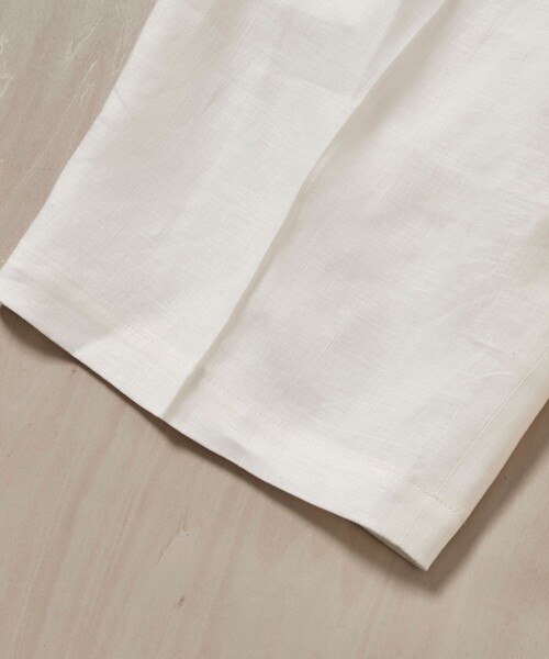 FUJI(フジ)の「【FUJI/フジ】LINEN ONE TUCK SHORTS(その他パンツ・メンズ・オフホワイト/ブラウン・4/5)」の8枚目の写真