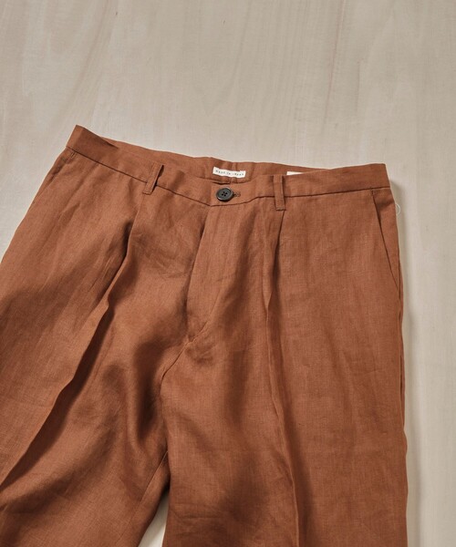 FUJI(フジ)の「【FUJI/フジ】LINEN ONE TUCK SHORTS(その他パンツ・メンズ・オフホワイト/ブラウン・4/5)」の13枚目の写真