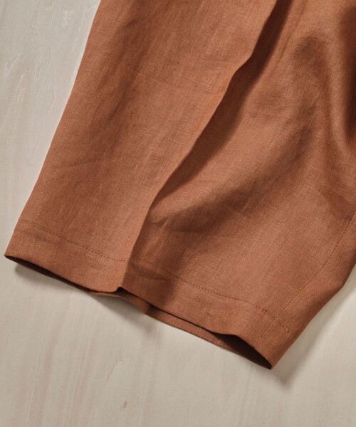 FUJI(フジ)の「【FUJI/フジ】LINEN ONE TUCK SHORTS(その他パンツ・メンズ・オフホワイト/ブラウン・4/5)」の14枚目の写真