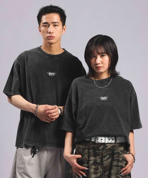 RAGEBLUE(レイジブルー)の「Front Metal Compact T-Shirt/フロントメタルコンパクトTシャツ(Tシャツ/カットソー・メンズ・ブラック/グレー・MEDIUM/LARGE)」の9枚目の写真