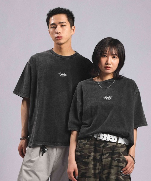RAGEBLUE(レイジブルー)の「Front Metal Compact T-Shirt/フロントメタルコンパクトTシャツ(Tシャツ/カットソー・メンズ・ブラック/グレー・MEDIUM/LARGE)」の8枚目の写真