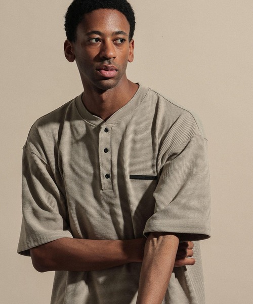 NUMERALS]WAFFLE HENLEY T-SHIRT（Tシャツ/カットソー）｜NUMERALS