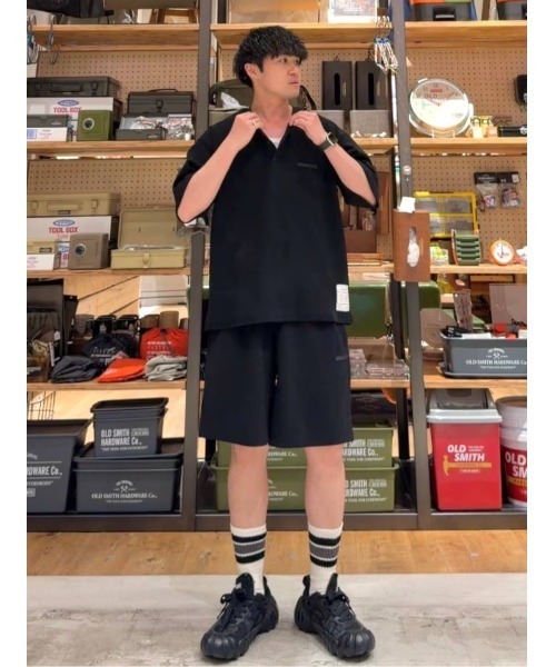 NUMERALS（ヌメラルズ）の「[NUMERALS]WAFFLE HENLEY T-SHIRT（Tシャツ/カットソー・メンズ・ベージュ/カーキ/ホワイト/ブラック・MEDIUM/LARGE）」の19枚目の写真