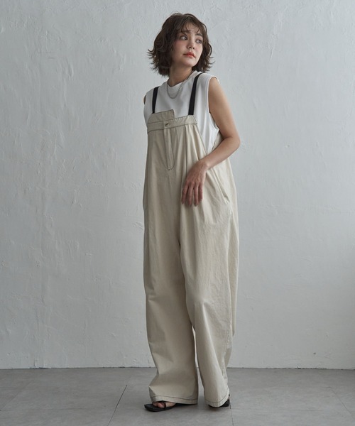 notch.(ノッチ)の「【 notch. by KR 】アシメサロペット(サロペット/オーバーオール・レディース・ブラウン/ベージュ/ブラック/オフホワイト・M/TM)」の5枚目の写真