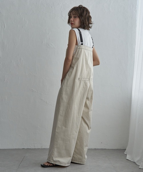 notch.(ノッチ)の「【 notch. by KR 】アシメサロペット(サロペット/オーバーオール・レディース・ブラウン/ベージュ/ブラック/オフホワイト・M/TM)」の8枚目の写真