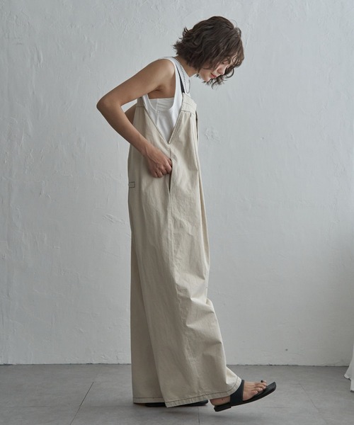 notch.(ノッチ)の「【 notch. by KR 】アシメサロペット(サロペット/オーバーオール・レディース・ブラウン/ベージュ/ブラック/オフホワイト・M/TM)」の9枚目の写真