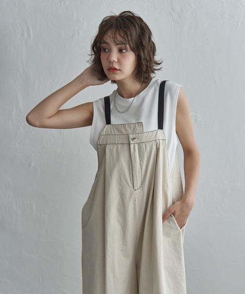 notch.(ノッチ)の「【 notch. by KR 】アシメサロペット(サロペット/オーバーオール・レディース・ブラウン/ベージュ/ブラック/オフホワイト・M/TM)」の12枚目の写真