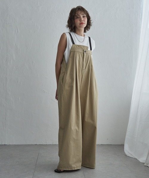 notch.(ノッチ)の「【 notch. by KR 】アシメサロペット(サロペット/オーバーオール・レディース・ブラウン/ベージュ/ブラック/オフホワイト・M/TM)」の15枚目の写真