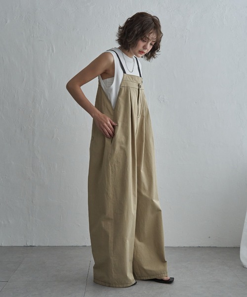 notch.(ノッチ)の「【 notch. by KR 】アシメサロペット(サロペット/オーバーオール・レディース・ブラウン/ベージュ/ブラック/オフホワイト・M/TM)」の16枚目の写真
