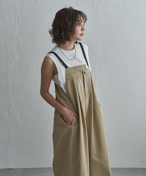 notch.(ノッチ)の「【 notch. by KR 】アシメサロペット(サロペット/オーバーオール・レディース・ブラウン/ベージュ/ブラック/オフホワイト・M/TM)」の13枚目の写真