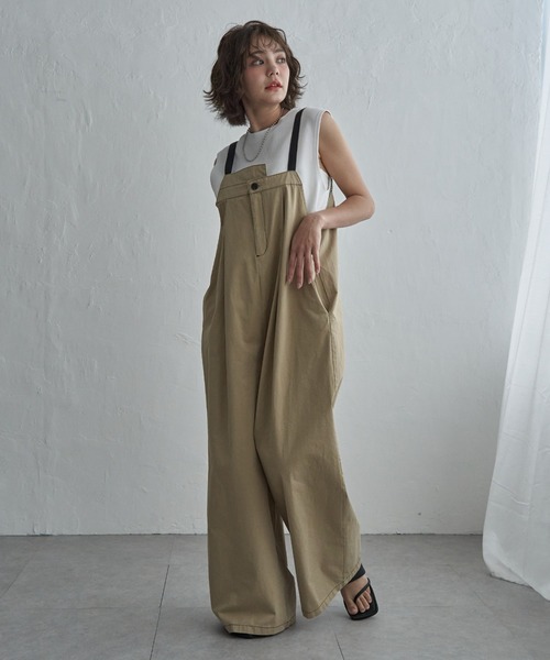 notch.(ノッチ)の「【 notch. by KR 】アシメサロペット(サロペット/オーバーオール・レディース・ブラウン/ベージュ/ブラック/オフホワイト・M/TM)」の14枚目の写真