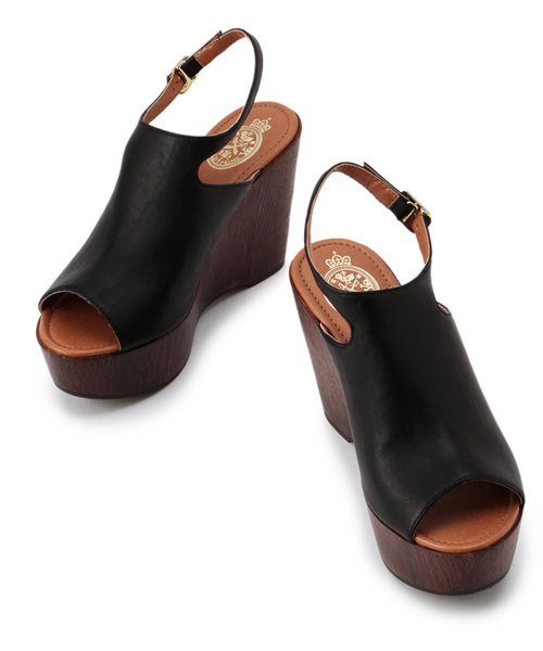 GUILD PRIME（ギルドプライム）の「【GUILD PRIME】WOMENS ウッドヒールサンダル（サンダル・レディース・ホワイト/インディゴブルー/ブラック・24.5/22.5/23.5）」の2枚目の写真