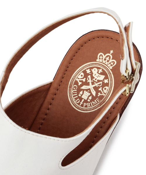 GUILD PRIME（ギルドプライム）の「【GUILD PRIME】WOMENS ウッドヒールサンダル（サンダル・レディース・ホワイト/インディゴブルー/ブラック・24.5/22.5/23.5）」の7枚目の写真