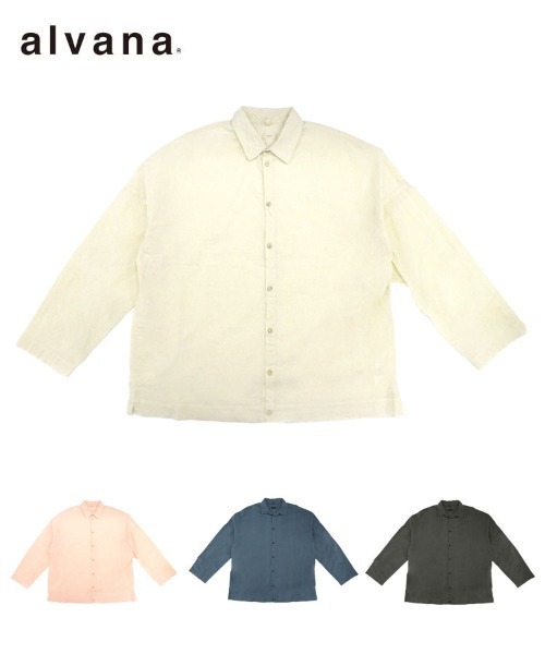 STYLISE（スタイライズ）の「【alvana】UNEVEN SQUARE SHIRTS / 4カラー [ALV-90180]（シャツ/ブラウス・メンズ・ピンク/ベージュ・L）」の3枚目の写真