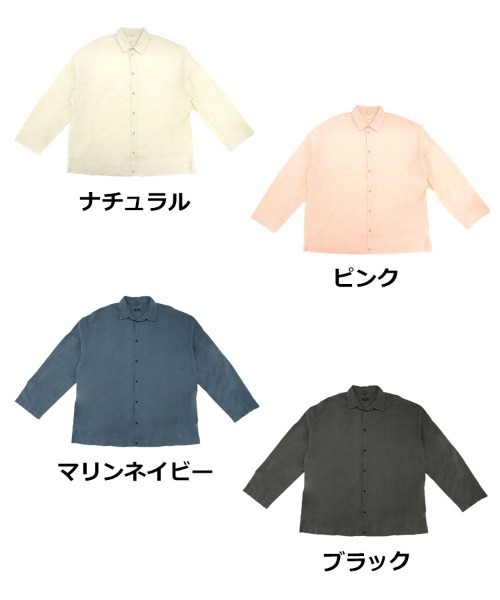 STYLISE（スタイライズ）の「【alvana】UNEVEN SQUARE SHIRTS / 4カラー [ALV-90180]（シャツ/ブラウス・メンズ・ピンク/ベージュ・L）」の4枚目の写真