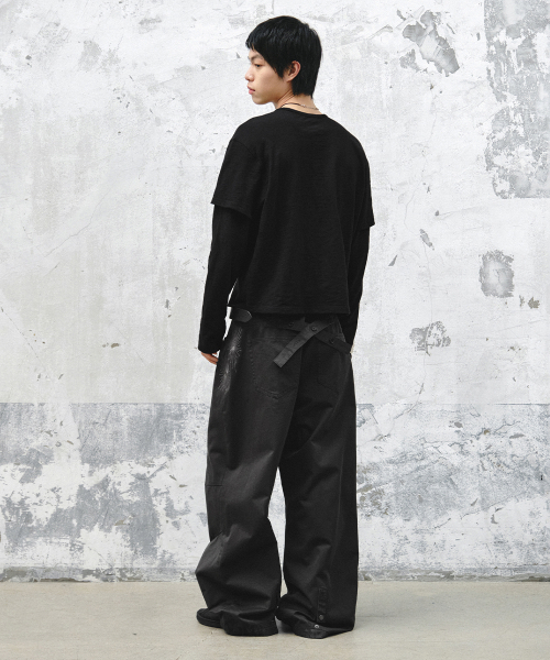 INTEMPOMOOD（インテンポムード）の「ファイヤーワークワイドパンツ_チャコール（その他パンツ・メンズ・チャコール・MEDIUM/LARGE/X-LARGE）」の5枚目の写真