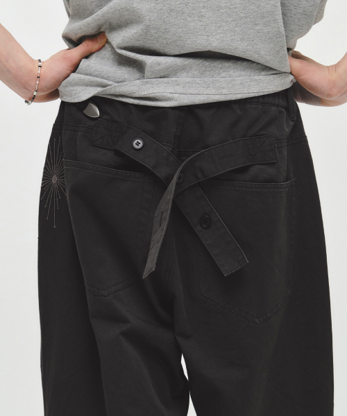 INTEMPOMOOD（インテンポムード）の「ファイヤーワークワイドパンツ_チャコール（その他パンツ・メンズ・チャコール・MEDIUM/LARGE/X-LARGE）」の10枚目の写真