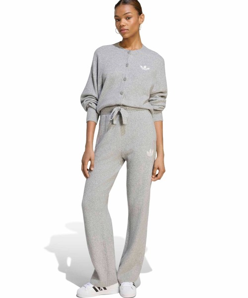 adidas（アディダス）の「adidas ESSENTIALS KNIT PANT / アディダス エッセンシャルズ ニット パンツ（その他パンツ・レディース・グレー・S/M/L）」の9枚目の写真