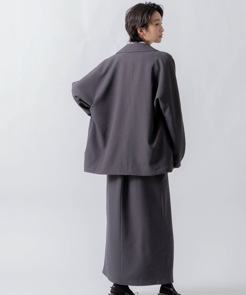WHYTO.(ホワイト)の「「WHYTO. / ホワイト」asymmetry tuck skirt(スカート・レディース・杢グレー/チャコールグレー/ブラック・36/38)」の11枚目の写真