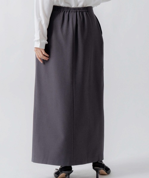 WHYTO.(ホワイト)の「「WHYTO. / ホワイト」asymmetry tuck skirt(スカート・レディース・杢グレー/チャコールグレー/ブラック・36/38)」の12枚目の写真