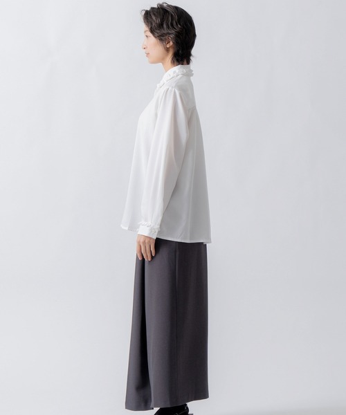 WHYTO.(ホワイト)の「「WHYTO. / ホワイト」asymmetry tuck skirt(スカート・レディース・杢グレー/チャコールグレー/ブラック・36/38)」の14枚目の写真